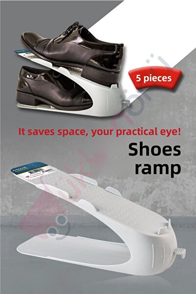Dükkanönü Set of 5 White Shoe Ramps
