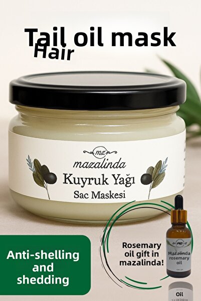 Mazalinda قناع الشعر المضاد للتساقط والتكثيف ويساعد على نمو الشعر بسرعة، بلسم زيت الذيل 230 مل