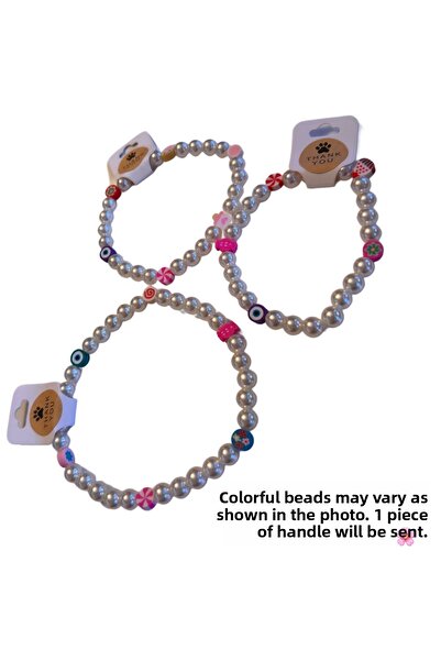 For a Fur Pearl Candy Beaded Cat Dog Necklace