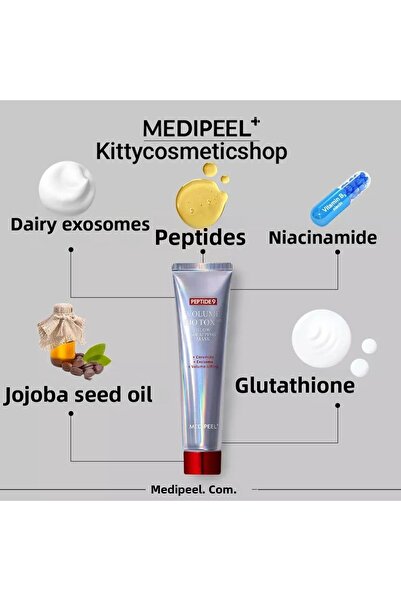 Medipeel قناع تغليف الببتيد 9 فوليوم بيو توكس جلو