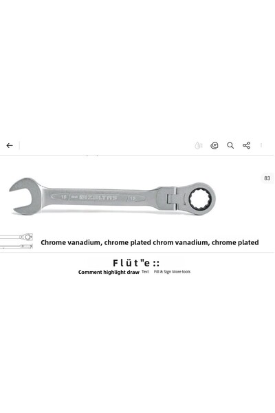 İzeltaş مفتاح ربط مفصلي 11 ملم