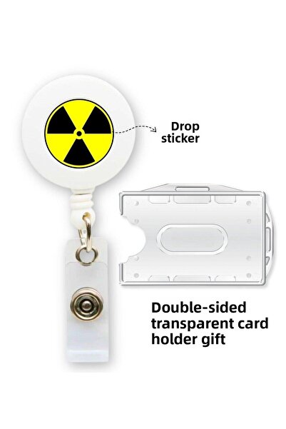 doktorbonem Autocolant cu picătură cu model de radiologie Yoyo Guler Card Holder Protector orizontal pentru carduri