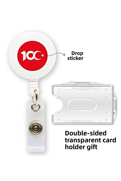 doktorbonem الجمهورية 100حامل بطاقات اسم Yoyyo من Year، واقي بطاقة عمودي أفقي