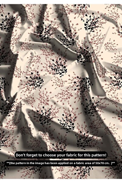 DESENİX قماش طباعة رقمية بأغصان الزهور الأنيقة |   150x100 سم |   4 خيارات ال...