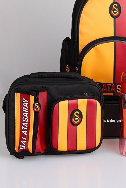 Galatasaray "Dekomus Pocket Notebook with Gift" New Season Licensed School with Stick, 3 Compartments for Lunch and Ca
