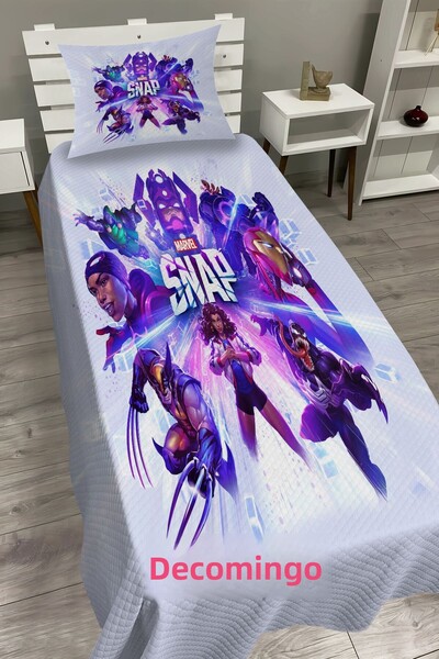 dekomingo Marvel Snap Patterned Children's Room Pink Set