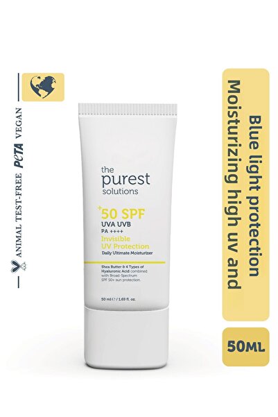 The Purest Solutions 50 ml Κρέμα Αντηλιακό - Υψηλής Προστασίας και Ενυδάτωσης, SPF 50
