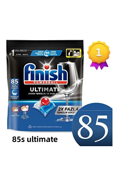 Finish Quantum أقوى قرص منظف لغسالة الأطباق من Ultimate 85 Mega Economy