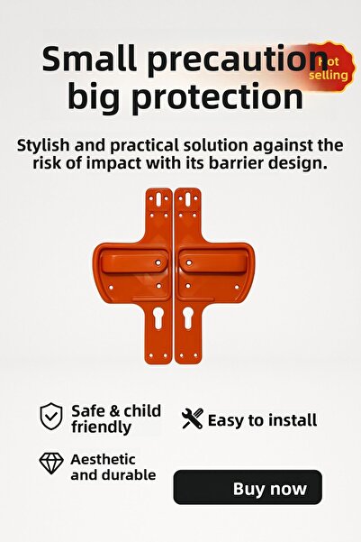 hilal kimya Barrier Door Handle |   Child Safety | Safe Choice for Schools and Training Grounds 1O Pack of Lu