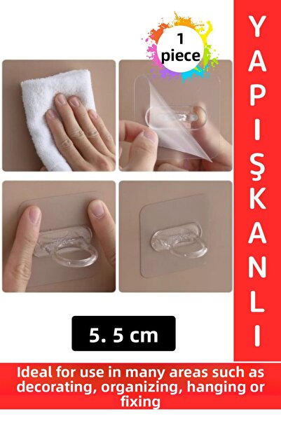 Wintoup Ανθεκτικό αυτοκόλλητο διακοσμητικό οργάνωση Κρεμαστό στερέωμα πολλαπλ...