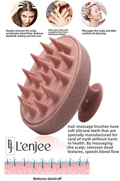 Roesıa Rose Cosmetics Χτένα περιποίησης μαλλιών - χτένα ντους - χτένα για πλύσιμο μαλλιών από μαλακή σιλικόνη & μασάζ τριχωτού