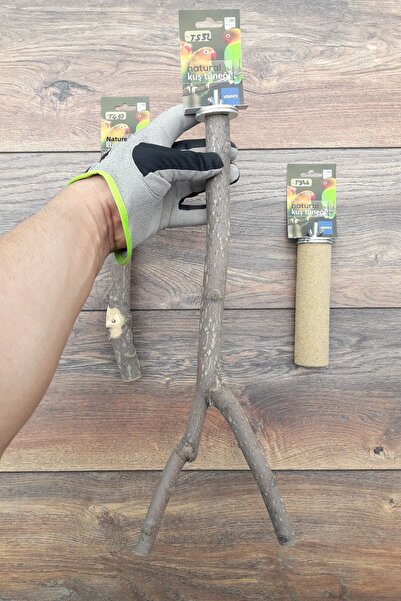 Vixpet Venty 3-Piece Natural Parrot Perch Set + Pedicure Perch |   Sultan, Monk, Lori, Konur, Senegal - M557