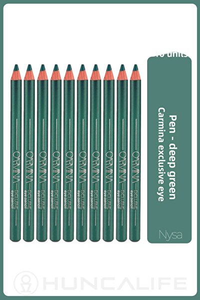 Huncalife Exclusive Eye Pencil Deep Green - 10 Pieces