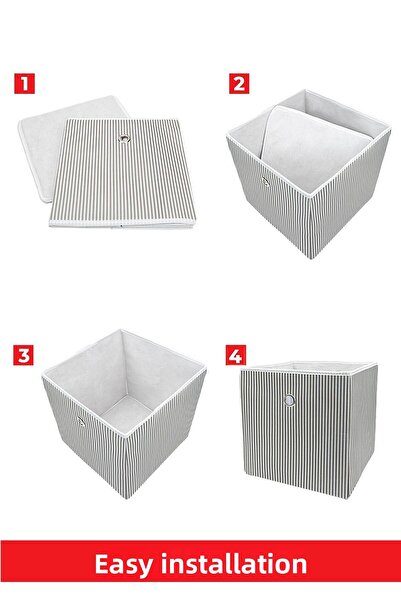 Helen's Home 2-Piece Lidless Basket Organizer 30X30X30 cm