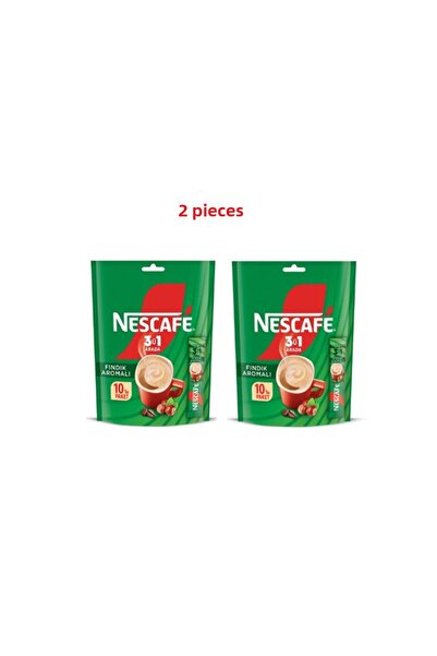 Nescafe 3 in 1 Hazelnut Flavored 10 Pack X 2 Pieces