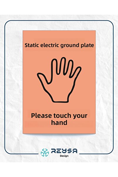 Reysa Tasarım ملصق خلفي للوحة تجميع الكهرباء الساكنة مقاس 21 × 35