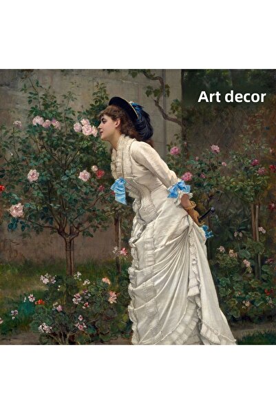 Sanart Vintage Painting with Frame, Oil Painting Print Painting, Framed Painting, Artistic Decor, Portrait Painting