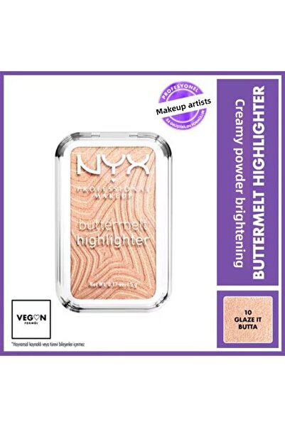 NYX بودرة كريمية لتفتيح البشرة من بوتيرميلت 10 جليز إت بوتا