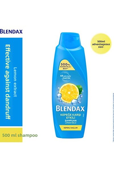 Blendax مجموعة من قطعتين 500 مل شامبو منعش وموسع للحجم بدون كبريتات وفعال ضد القشرة