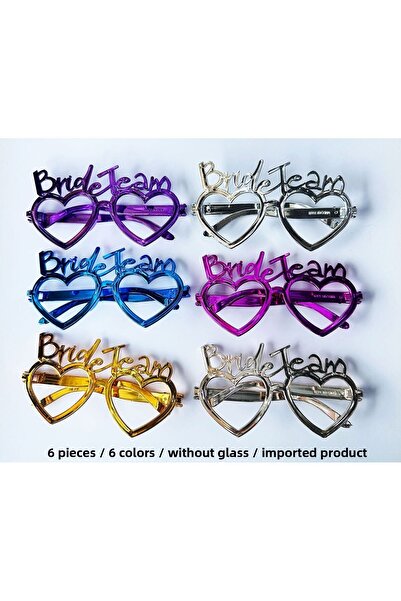 ZERO LAND Set de ochelari SPTRNS Hearted Bride Team 6 culori - Henna &amp;   ...