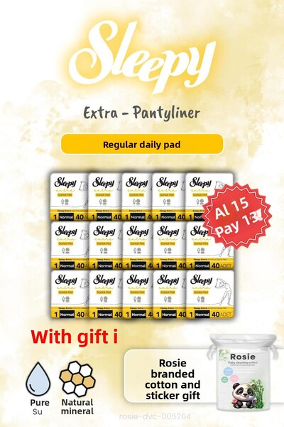 Sleepy اشتري 15 واحصل على 13 قطعة إضافية من الفوط اليومية العادية المكونة من ...