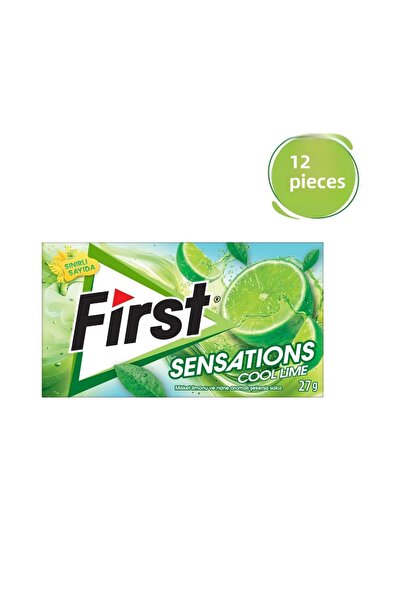 First Sensations Cool Lime Flavored Gum 27Gr-12 Pcs