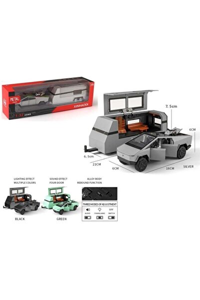 NEWBRENDHOME ألعاب تعليمية تفاعلية معبأة في صندوق 1:32 C-K عربة متنقلة مع أضو...