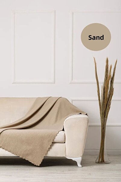 Hig Store Chenille Fabric Plain Pattern Double Sided Sofa Cover / Sofa Bed Co...