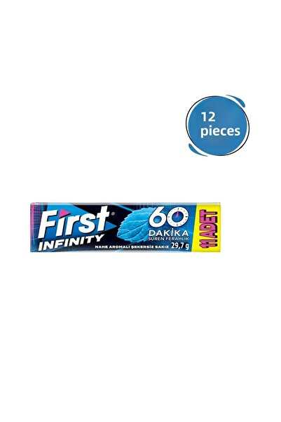 First Infinity Mint Flavored Gum 11-Piece Stick (12 Pack) – Long-Lasting Refreshment