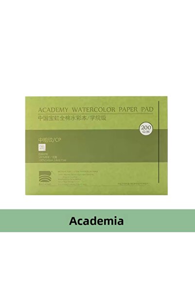 BAOHONG Watercolor Academy Block Notebook (Cold Press) 38X26Cm, 100% Cotton, ...