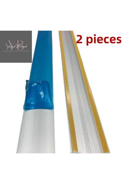 YB YAPI شريط عتبة من الألومنيوم مقاس 80 سم قطعتين بدون ضمان للباب الأيمن أسفل...