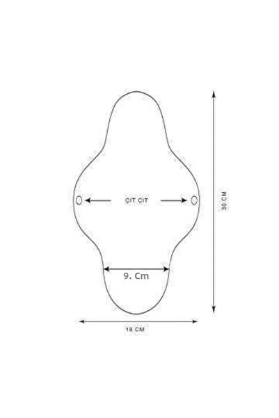 Ponped Patterned Bamboo Washable Organic Women's Pad (Night)