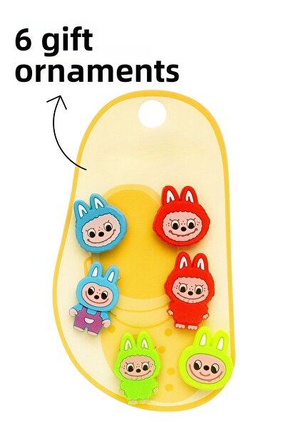 Nandy Home 6 Pieces Silicone Model Pen Case with Ornamental Gift, Pen Holder