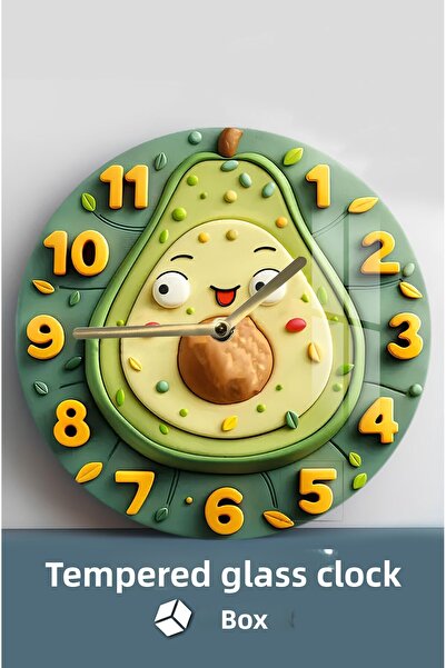 kutuTR Cute Design, Sturdy Glass! 3D Look Tempered Glass Watch – 33 cm Csdw359