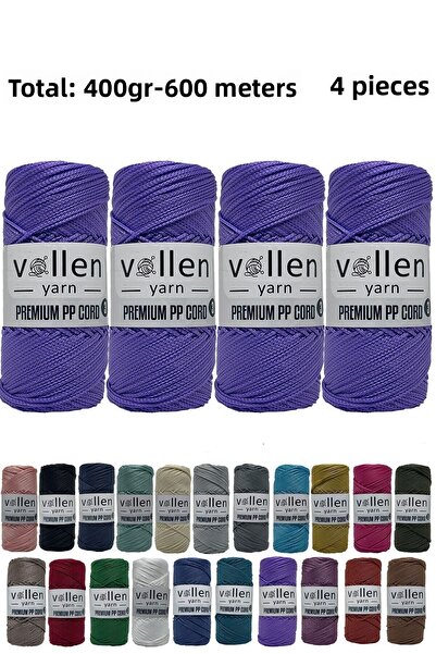 vollen yarn 600m Ață de macrame din poliester, Ață Supla, Ață pentru pungi, A...