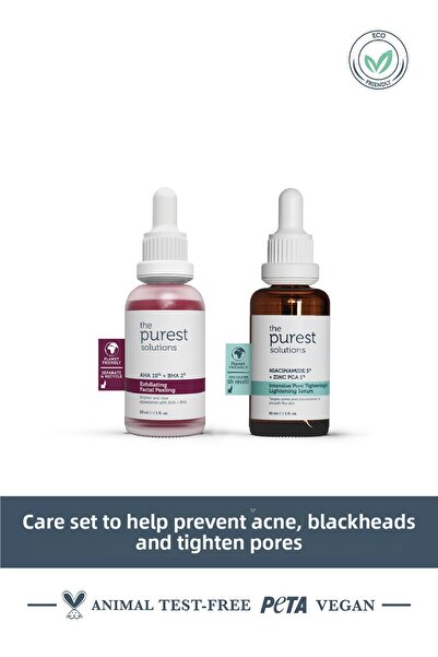 The Purest Solutions Σετ περιποίησης που βοηθά στην πρόληψη της ακμής, των μαύρων στιγμάτων και στη σύσφιξη των πόρων