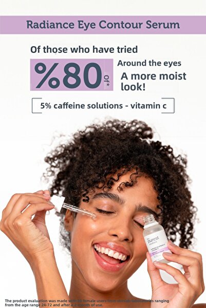 The Purest Solutions Ser anti-umflare, strălucitor sub ochi cu cafeină 30 ml (CAFFEİNE 5% VITAMINA C)