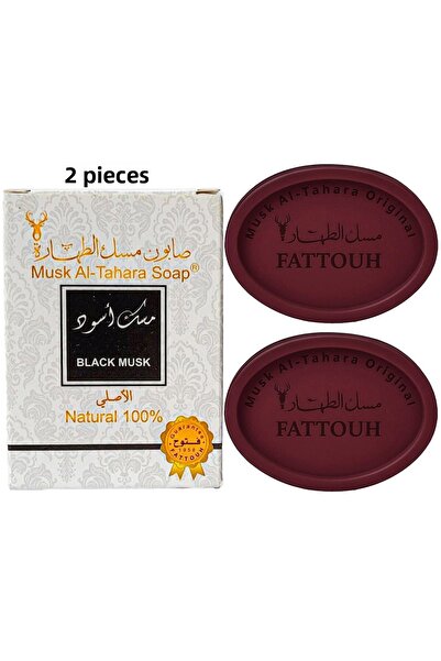 MUSK AL TAHARA 2 قطعة صابون للمنطقة الحساسة والجسم المسك الأسود "الأصلي"