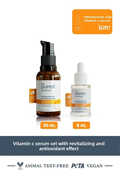 The Purest Solutions Set de ser cu vitamina C cu efecte revitalizante și anti...