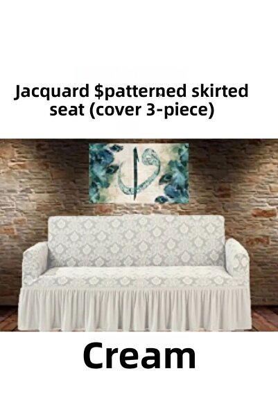 upmall غطاء أريكة جاكار بنمط شال، أريكة، غطاء سرير، ليكرا، تنورة، غطاء أريكة ...