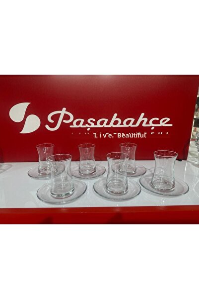 Paşabahçe Heybeli 12 Piece Tea Set for 6 People 170 Cc