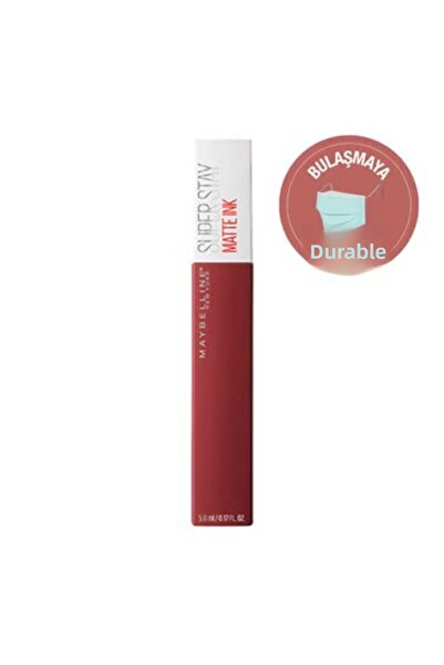 Maybelline New York أحمر شفاه سائل سوبر ستاي مات إنك رقم: 50