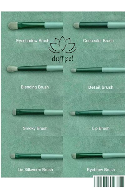 DUFF PEL Set verde de 13 perii speciale pentru fixare a pungilor