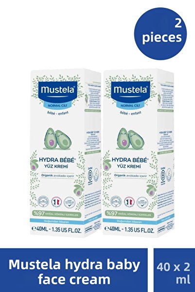 Mustela Hydra Bebe Face Cream 40 ml 2 Pieces