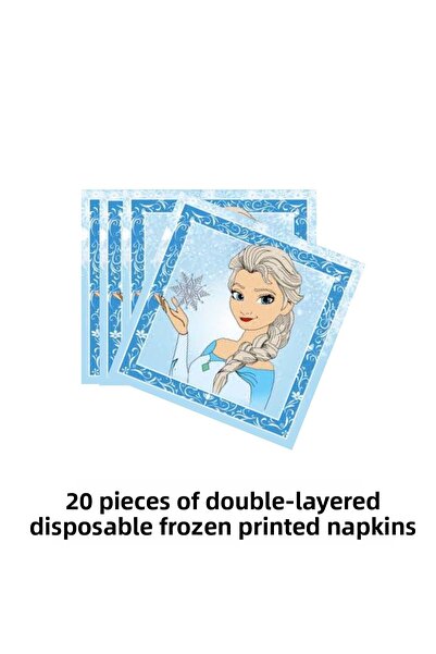 HAPPYLOOPPARTY منديل عيد ميلاد مطبوع عليه شخصيات