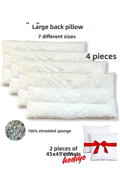 Fifty Home 4 Seat Back Cushions - Custom Sizes - Large Back Throw Cushion - Seat Back Cushion