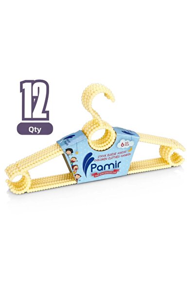 Pamir Plastik 12 броя закачалки за дрехи с мъниста за деца и бебета