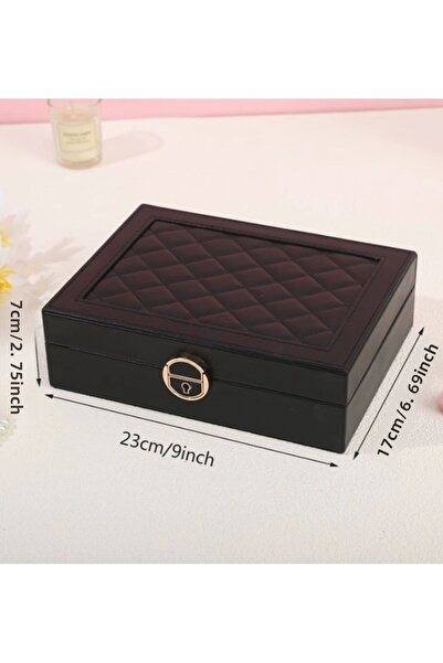 gaman Gmn10 Luxury Jewelry-Jewelry Storage Box with Lockable Key Large-Size Multi Jewelry Organizer