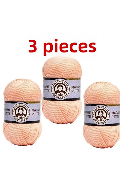 Ören Bayan مدام بيتيت مضاد للوبر صوف أطفال 038 3 قطع 100 جرام