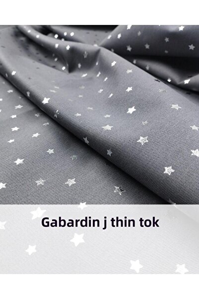 Kumaş Parça Gabardină aurită gri Lame Lățime: 130